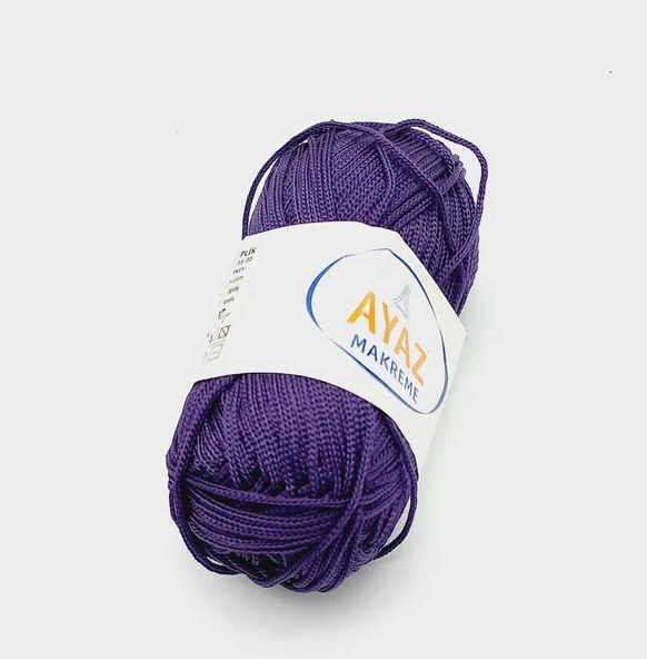 Çanta Aksesuar 100 Gram Polyester Makrome No:16 Mor ürün görseli 1