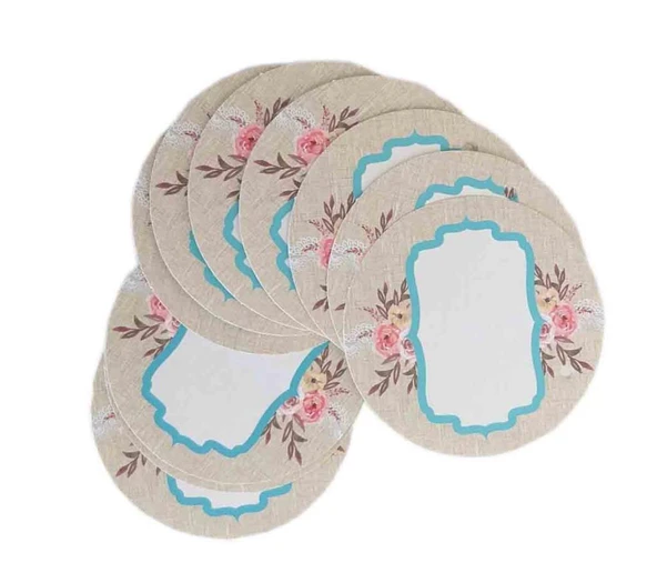 Çanta Aksesuar 10Lu 7Cm Yuvarlak Yazısız Etiket ürün görseli 1