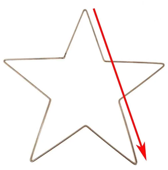 Çanta Aksesuar Yıldız Tel Çember 19 Cm - Resim 2