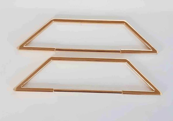 Çanta Aksesuar Piramit Taban Model Light Gold Metal Çanta Sapı - Resim 2