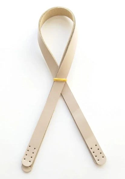 Çanta Aksesuar Krem (Bej) Renk Gerçek Deri 70X2 Cm Çift Sap ürün görseli 1