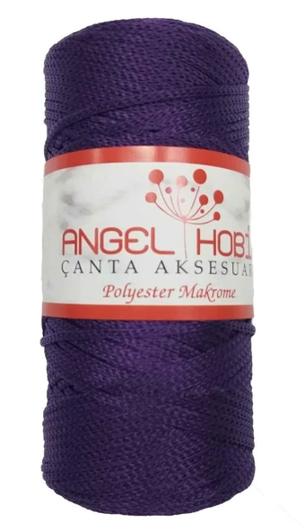 Çanta Aksesuar Angel Koyu Mor Renk Polyester Makrome No:25 ürün görseli 1