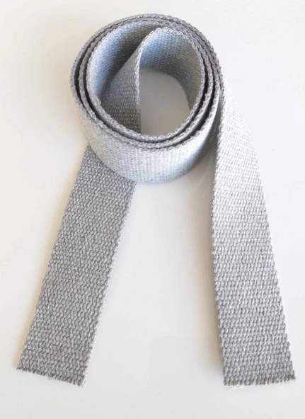 Çanta Aksesuar 4 Cm Pamuklu Kolon 2 Metre Açık Gri ürün görseli 1