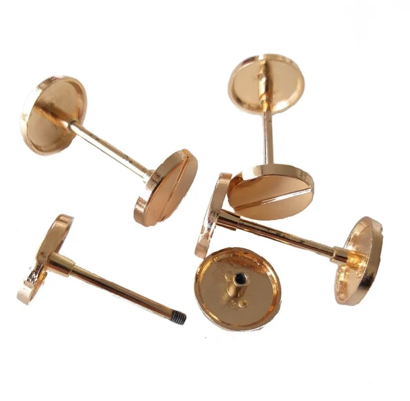 Çanta Aksesuar 1 Adet Vidalı Böce Light Gold Renk 3.5 Cm Örgü Çanta İçin ürün görseli 1