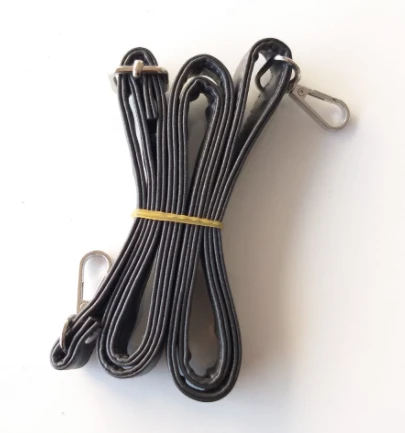 Çanta Aksesuar Koyu Gri 125X2 Cm Çanta Sapı Sürgütlü Gümüş Metal ürün görseli 1