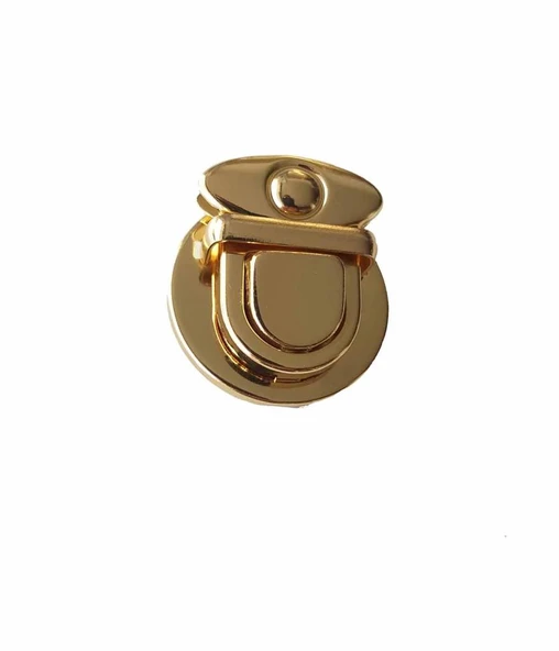 Çanta Aksesuar Light Gold Renk Mini Kilit ürün görseli 1