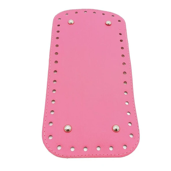 Çanta Aksesuar Suni Deri Fuşya Renk 25X12 cm Dikdörtgen Çanta Tabanı ürün görseli 1