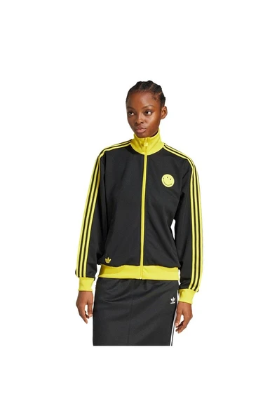 adidas Erkek Siyah  Ceket SMILEY TRACKTOP JD2736 ürün görseli 1