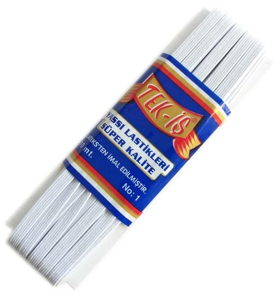 Çanta Aksesuar Lastik Beyaz Yassı No:1 ürün görseli 1