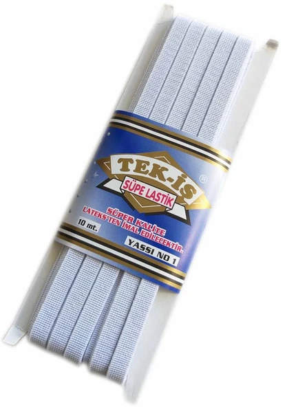 Çanta Aksesuar Lastik Süpe Beyaz Yassı No:1 ürün görseli 1