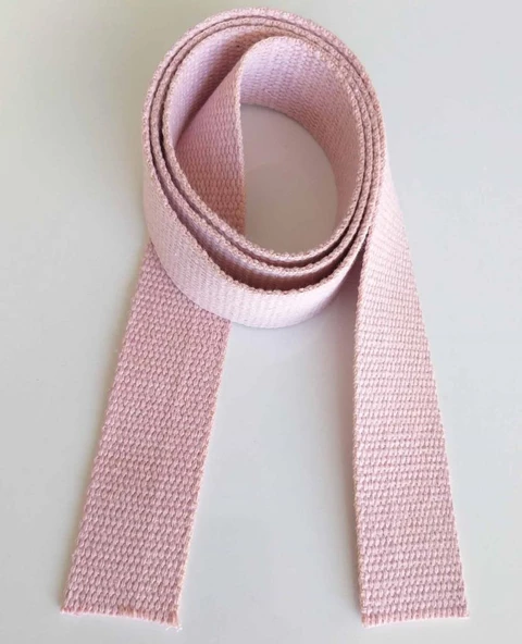 Çanta Aksesuar 4 Cm Pamuklu Kolon 2 Metre Pudra ürün görseli 1