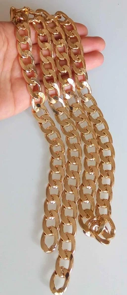 Çanta Aksesuar Light Gold Renk Klasik Çanta Zinciri 150 Cm ürün görseli 1