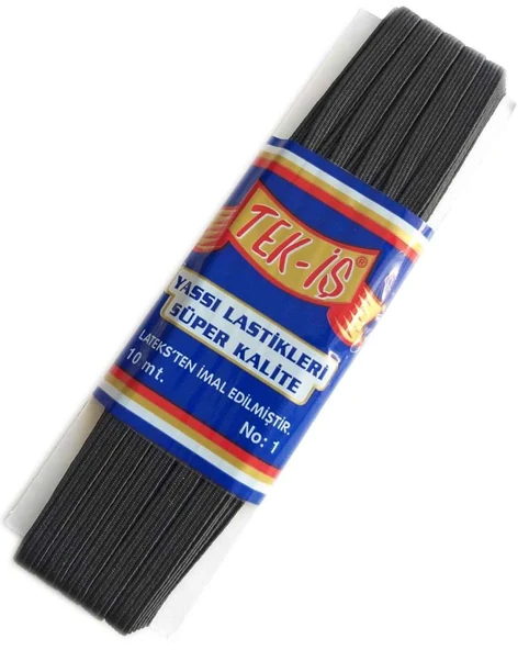 Çanta Aksesuar Lastik Siyah Yassı No:1 ürün görseli 1