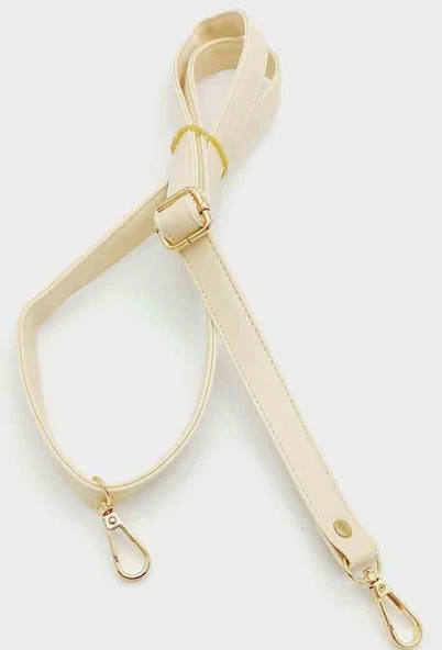Çanta Aksesuar Krem 125X2 Cm Çanta Sapı Sürgütlü Light Gold Metal ürün görseli 1