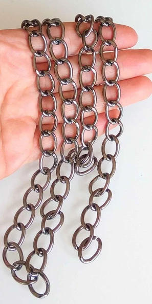 Çanta Aksesuar Füme Renk İnce Çanta Zinciri 120 Cm ürün görseli 1