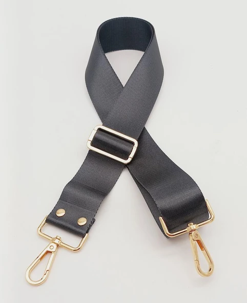 Çanta Aksesuar Polyester Kolon 120X4 Cm Gri Light Gold Metalli ürün görseli 1