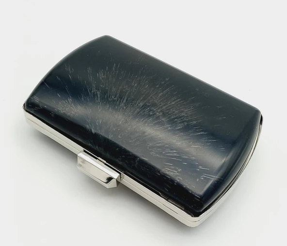 Çanta Aksesuar Abiye Çanta Kalıbı Oval Kenar Gümüş Metal ürün görseli 1