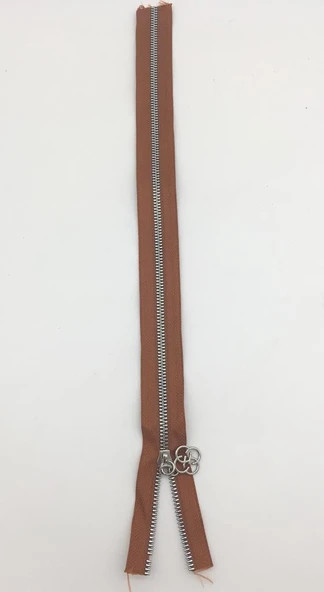 Çanta Aksesuar Başlıklı Fermuar 40 Cm Gümüş Metal Taba ürün görseli 1