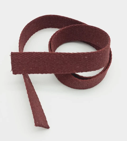 Çanta Aksesuar 3 Cm Pamuklu Kolon 1 Metre Bordo Renk ürün görseli 1