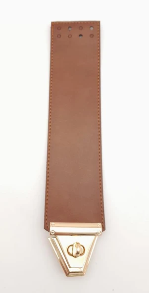 Çanta Aksesuar Taba Renk Suni Deri 25X6 Cm Çanta Kapağı ürün görseli 1