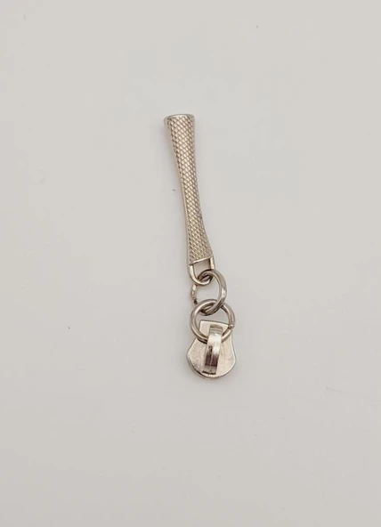 Çanta Aksesuar Gümüş Renk 6 Cm Fermuar Başı ürün görseli 1