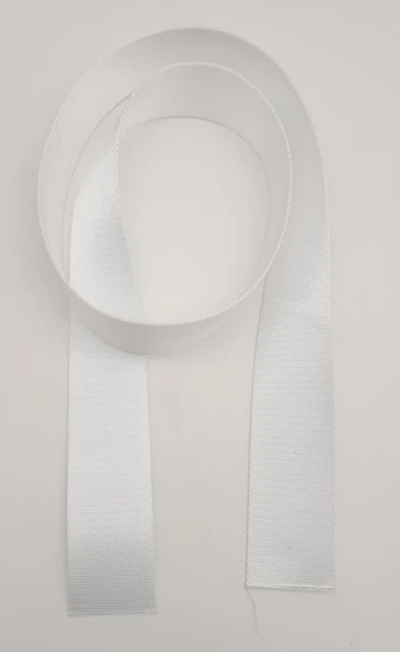 Çanta Aksesuar 4 Cm Beyaz Renk Polyester Kolon 1 Metre ürün görseli 1