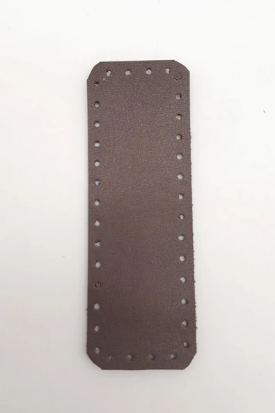Çanta Aksesuar Suni Deri Kahverengi 12X4 cm Dikdörtgen Çanta Tabanı ürün görseli 1