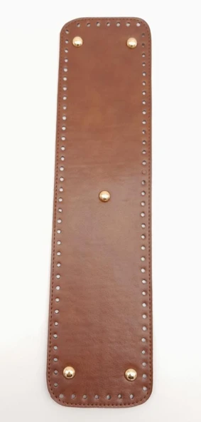 Çanta Aksesuar Suni Deri Taba Renk 40X10 cm Dikdörtgen Çanta Tabanı Light Gold Aparatlı ürün görseli 1