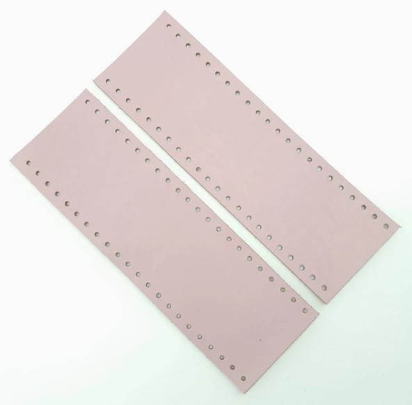 Çanta Aksesuar Lila Gerçek Deri Tutma Sapı 18X6 Cm Simit Sap ürün görseli 1