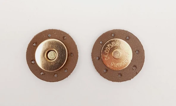 Çanta Aksesuar Vizon Suni Derili Mıknatıslı Çıtçıt Light Gold Metalli ürün görseli 1