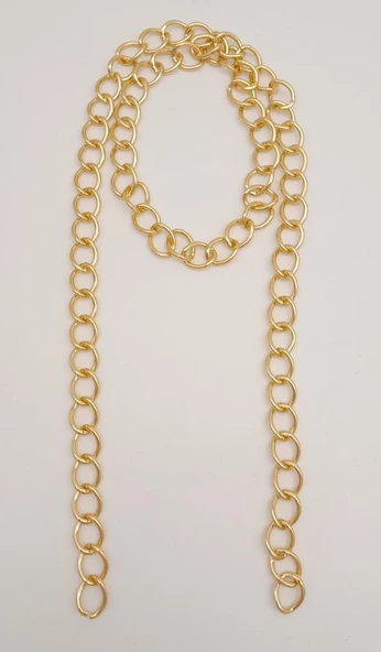 Çanta Aksesuar Kalın Zincir Light Gold 100 cm ürün görseli 1