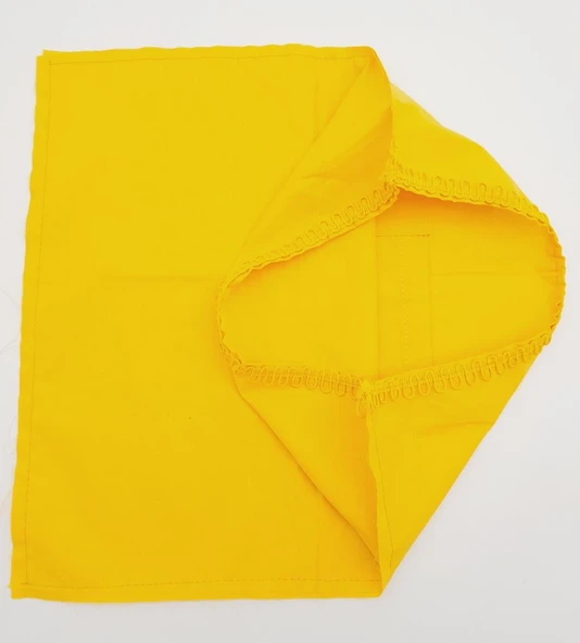 Çanta Aksesuar 38x38 cm Fermuarsız Dikilmiş Astar Sarı ürün görseli 1