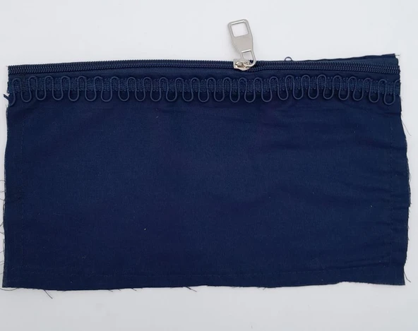 Çanta Aksesuar 25x15 cm Dikilmiş Fermuarlı Astar Lacivert Renk ürün görseli 1