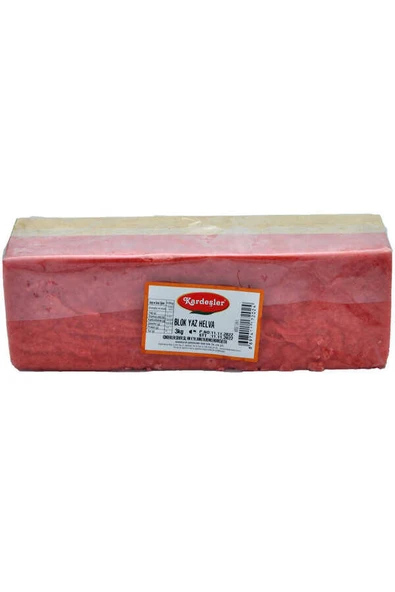 Kırmızı Yaz Helvası Blok 3 KG ürün görseli 1