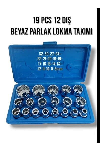 1/2 12 Köşe Yıldız Lokma Seti 19 Parça Çantalı ürün görseli 1
