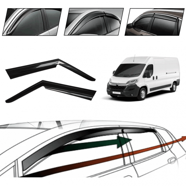 Citroen Jumper 2013 Cam Rüzgarlığı  2 Li ürün görseli 1