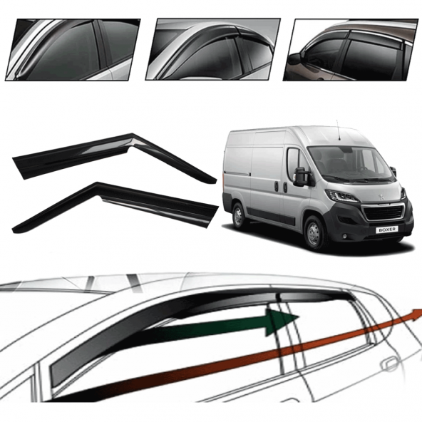 Peugeot Boxer 2015 Cam Rüzgarlığı  2 Li ürün görseli 1