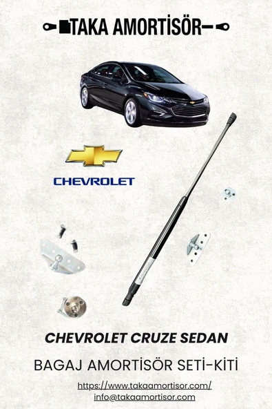 Chevrolet Cruze SEDAN BAGAJ AMORTİSÖRÜ KİTİ- SETİ ürün görseli 1