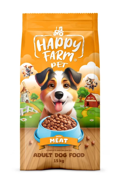 Happy Farm Etli Köpek Maması 15Kg ürün görseli 1