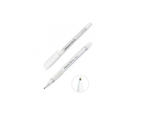 Neon Jel Kalem Beyaz Renk 1.00mm Pensan Neon Gel Tükenmez Kalem Beyaz Renk ürün görseli 1