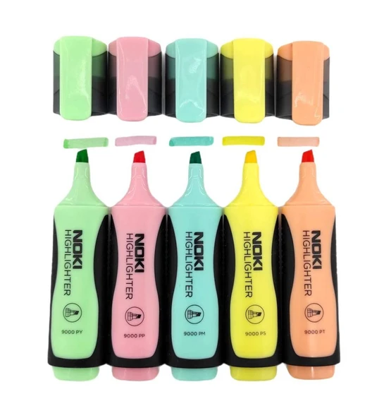 Noki Pastel Fosforlu Kalem 5 Renk Set ürün görseli 1