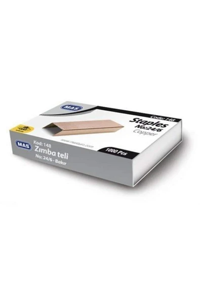 Mas 24/6 Zımba Teli Bakır 10'lu Paket ürün görseli 1