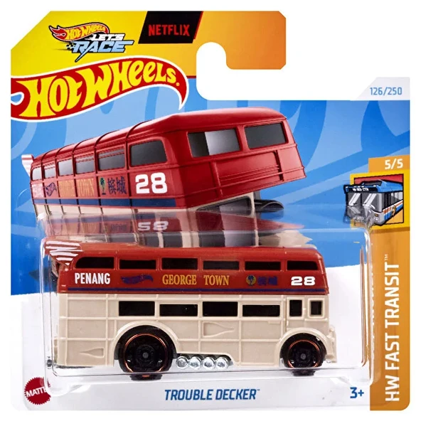 Hot Wheels Tekli Arabalar Trouble Decker HTB45 ürün görseli 1