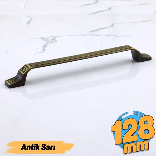 Can Antik Sarı Metal Kulp 128 mm 12.8 cm Mobilya Çekmece Mutfak Dolabı Dolap Kulpları Kulbu Kulpu ürün görseli 1