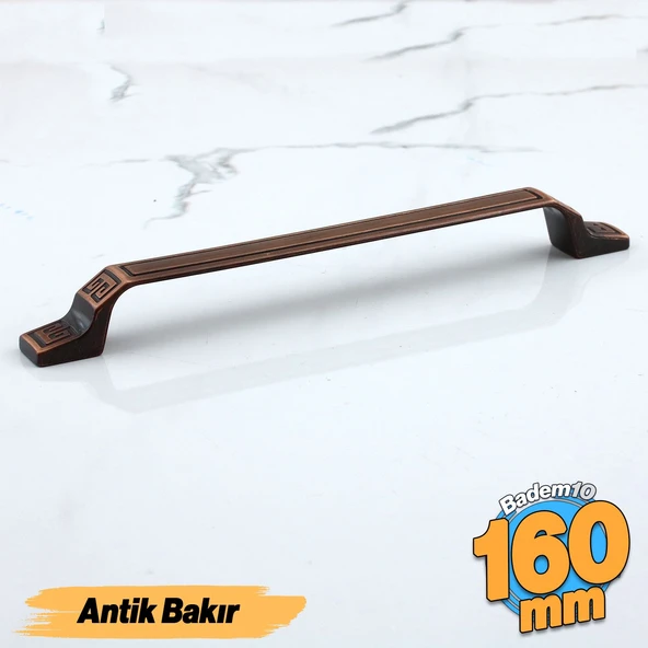 Can160 mm - 16 cm Eskitme Antik Bakır Metal Mobilya Mutfak Dolabı Dolap Kulpu Kulbu Kulpları ürün görseli 1