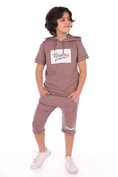 Toontoy Erkek Çocuk Toontoy Kids Wear Baskılı BermudaTakım ürün görseli 1