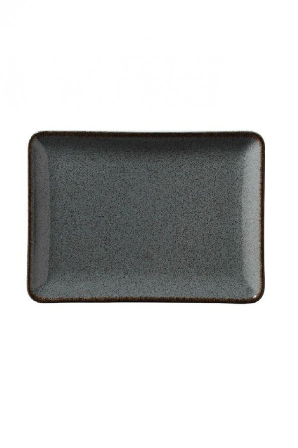 Pearl Porselen Dikdörten Düz Tabak 23x17 cm Mavi ürün görseli 1