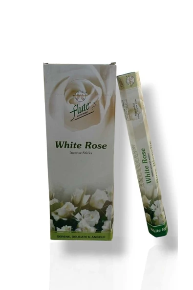 FLUTE Beyaz Gül Tütsü 6x20 ürün görseli 1