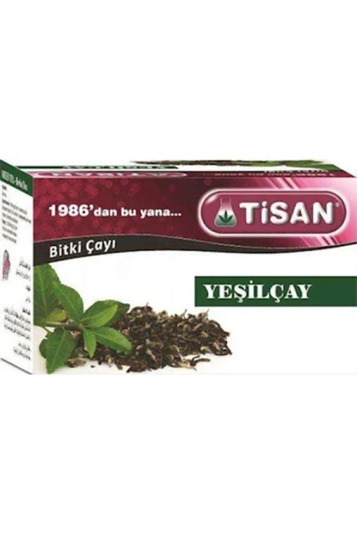 TİSAN Yeşilçay Bitki Çayı 20'li Süzen Poşet ürün görseli 1
