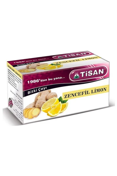 TİSAN Zencefil Limon Çayı 20'li Süzen Poşet ürün görseli 1